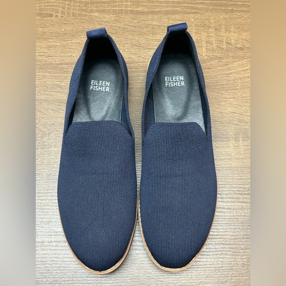 Eileen Fisher Lindy Stretch Slip On Shoes Size 9 Lindy. Navy Blue - Picture 2 of 7